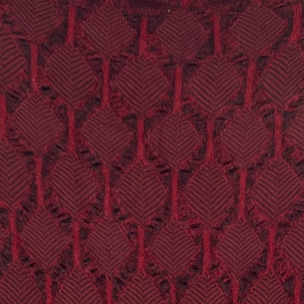 Thakoon Burgundy Open Knit Wool Sweater Midi Dress M Savannah Guthrie - Picture 6 of 9